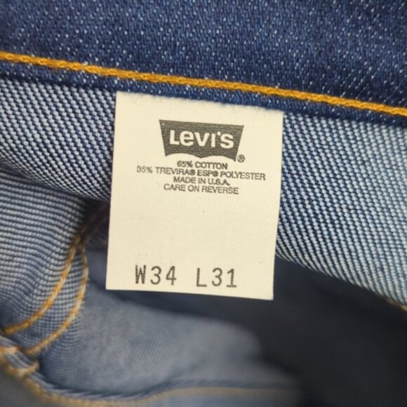 Levi's Vtg Jeans Men's 34x31 Blue Deadstock 517 Boot Cut Orange Tab Made In USA - Picture 10 of 14